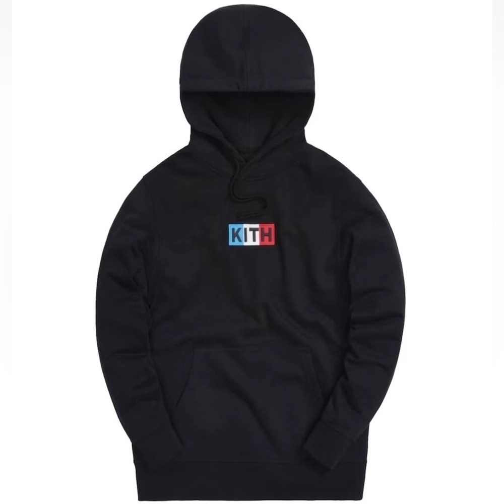 Kith Paris Classic Logo Hoodie Black – Size L – New Sealed